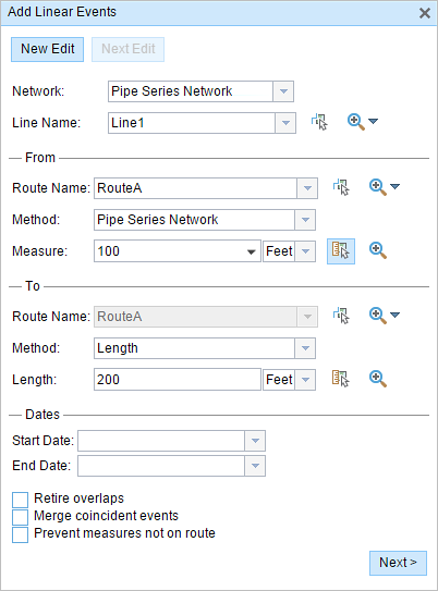 Using the length method to locate the To measure location Using the length method to locate the To measure location