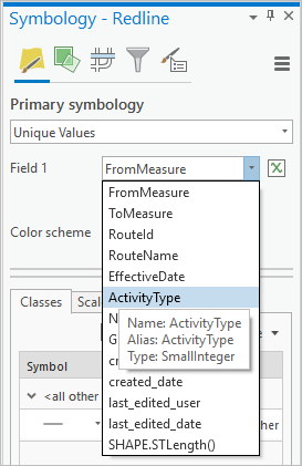 Activity Type field Activity Type field